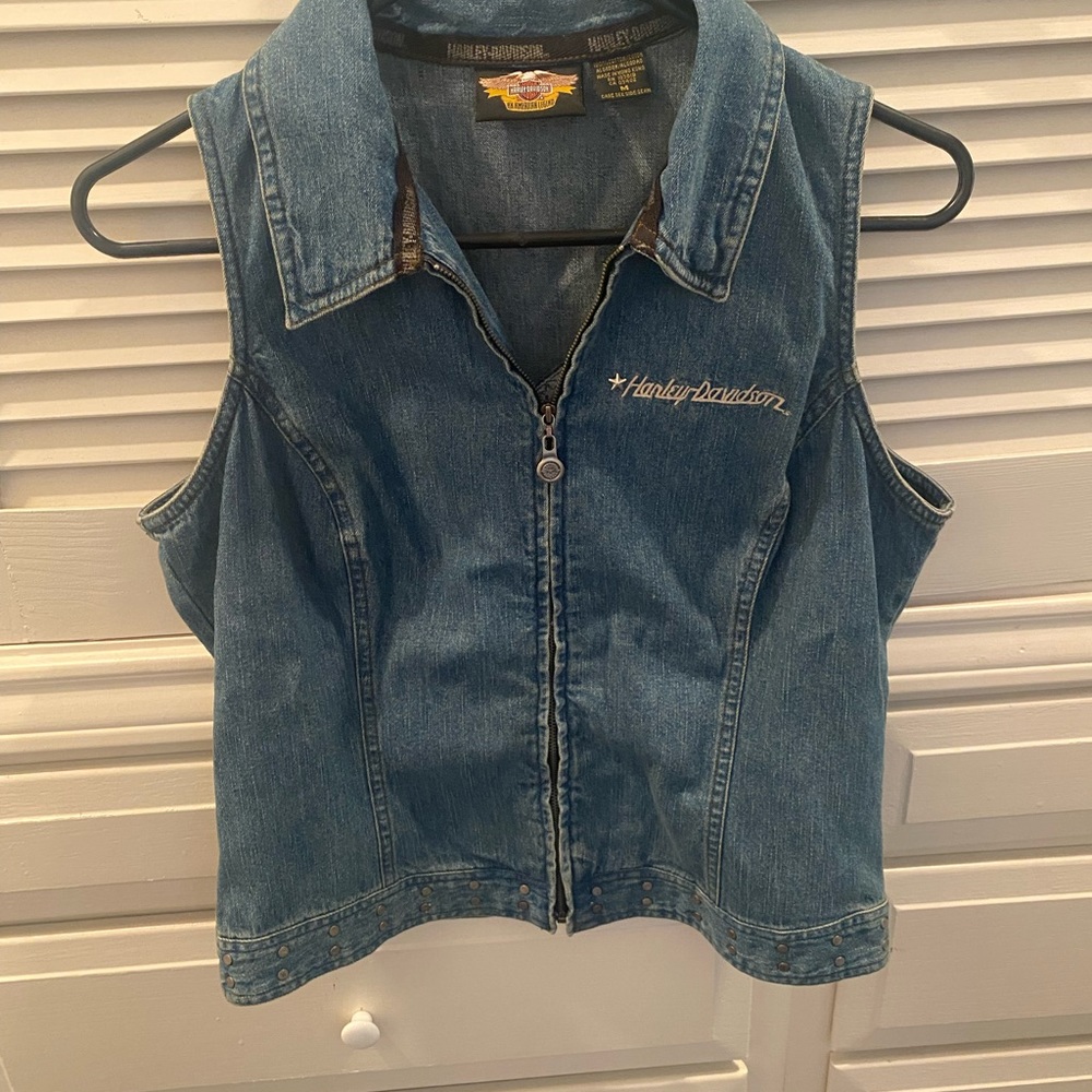 Harley Davidson denim vest !